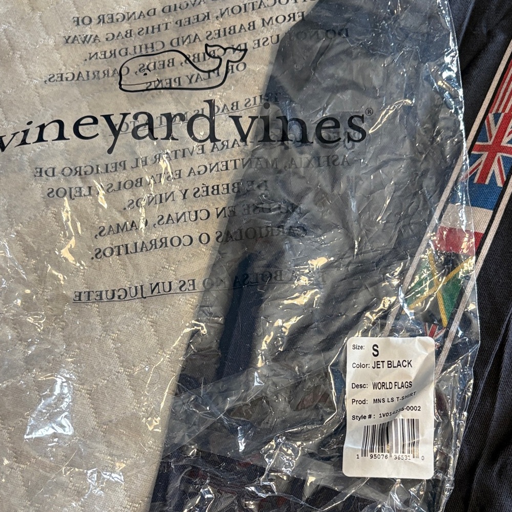 Vineyard Vines Men Classic Black T-Shirt size Small